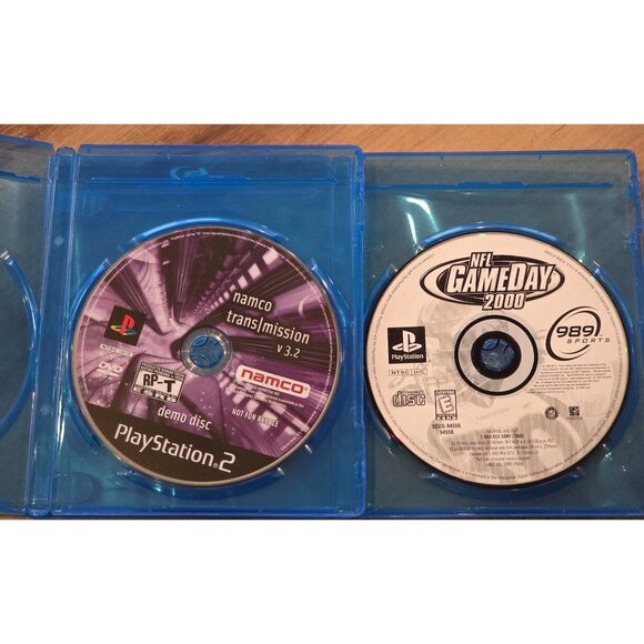 Namco Transmission v 3.2 Demo Sampler Disc PS2 & NFL Game Day 2000 PS1 Game Lot - Picture 2 of 3